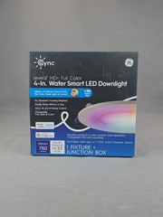 GE CYNC Full Color 4 Inch Wafer Smart LED Downlight Fixture New in Box