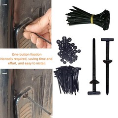 50PCS Nylon Strong Cable Tie Buckle – Heavy Duty UV-Resistant for Secure Auto…