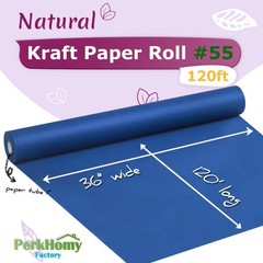 PerkHomy 36 x 1,440 120 Blue Kraft Paper Roll for Craft Bulletin Board