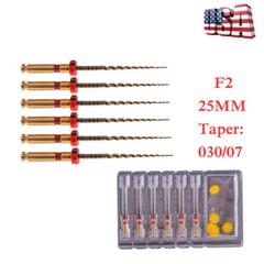 6PCs Dental Endo Rotary Files Endodontic Niti Files X-Pro Gold Taper 21/25/31MM