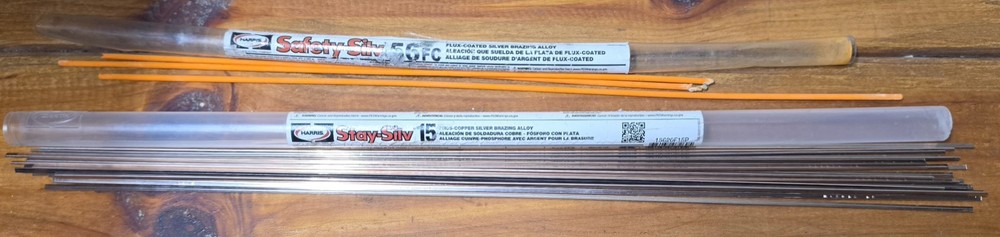 Harris Stay Silv 15 15% Silver Brazing Alloy HVAC Grade 15. 19 Rods 2 56 Rods