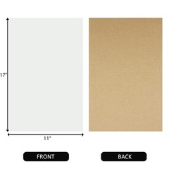 50 Pack White Corrugated Cardboard Sheets 11×17 Inch, Corrugated Cardboard