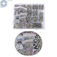 1640PCS M4 M6 M5 Bolts and Nuts Assortment Kit Grade 8.8 Alloy Steel Hex Screws
