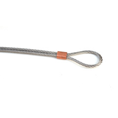 Stainless Steel Wire Rope Ferrule, 304 Stainless Steel / Copper , For Crimping