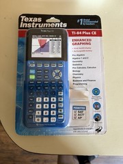New TI-84 Plus CE Color Graphing Calculator Rechargeable SAT ACT AP Approved