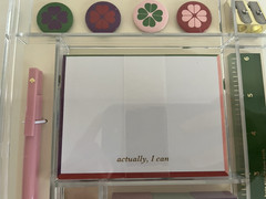 Kate Spade New York Colorblock Tackle Box Shamrock Pink Green Desk Office Kit