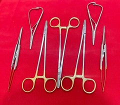 Lot of 7 Pcs V. Mueller SU16062 Mayo-Hegar and Hu-Friedy Needle Holders Mathieu