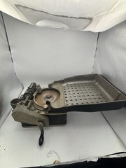 Vintage Hand Cranked Downey Johnson Coin Counter Sorter, Model 20-PH w Coin Tube