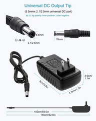 24V 1A Power Supply Adapter 5-Pack for LED Lights
