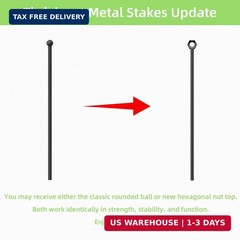 Decorative Garden Fence 17in x10ft, 10 Pack Rustproof Metal No Dig Fence Animal