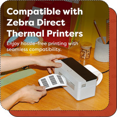 4″ x 6″ Direct Thermal Shipping Labels – 4000 Count, 4 Rolls, 3″ Core