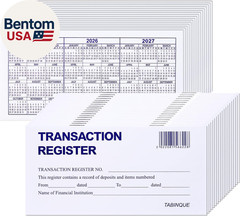 24 PCS Check Registers for Personal Checkbook, Easy to Read Checkbook Register