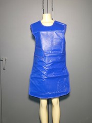 X-Ray Front Protection Apron Size Adult Unisex Large Hoop and Loop Closure Blue