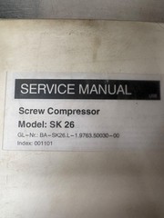 OEM KAESER SK-26 Screw Compressor Shop Service Manual
