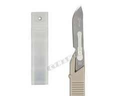 Disposable Scalpel Blades No.22 With Plastic Handle ( Box of 10 ) Sterile