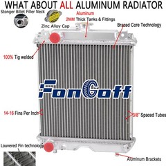 Radiator Fits Kubota Compact Core Size 13 7/9″ x 13 5/7″ Inlet/Outlet 1 1/9″ NEW