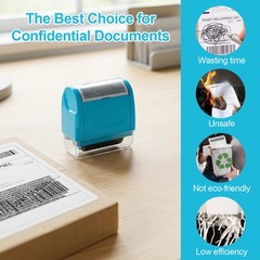 Identity ID Theft Protection Roller Stamp Guard Privacy Confidential Data Secure