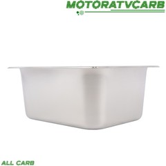 ALL-CARB 2 Stainless Steam Hotel Pans With Lids 1/2 Size 6″ Deep Thickened