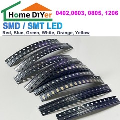 SMD / SMT LED – 0402,0603, 0805, 1206 – Red, Blue, Green, White, Orange, Yellow