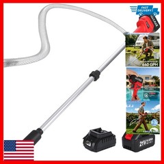 Cordless Water Transfer Pump 4000mAh Battery 640GPH 3 Adjustable Speeds