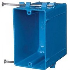QTY 100 Carlon 22.5 Cu In 1-Gang New Work PVC Switch/Outlet Wall Electrical Box
