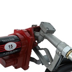 12V Fuel Transfer Pump 15GPM DC Gasoline with Nozzle Kit with Particulate Filter