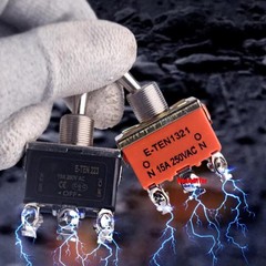 E-TEN1021/1221/1321 Rocker Switches Toggle Switch 2/3/4/6 Pin 2/3 Position 250V