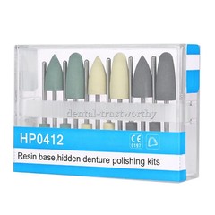 Dental Silicone Resin Base Acrylic Polishing Bur Drill Alloy Diamond Polisher