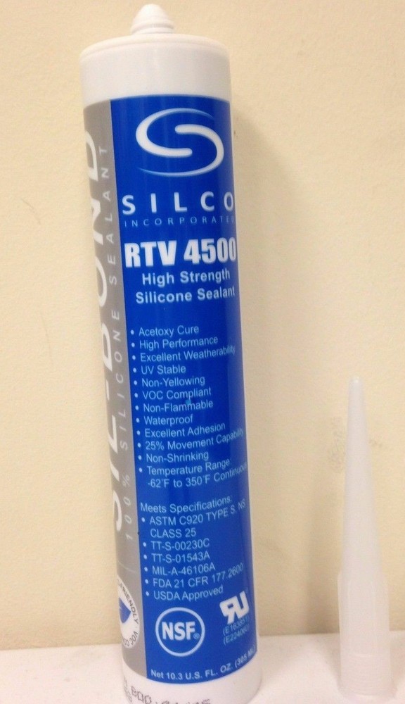 Food Grade RTV Silicone Sealant Adhesive Black 10.3oz