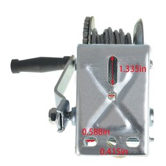 Heavy Duty Crank Winch 1500lbs Winch Hand Winch Gear Winch W/32FT Wire Rope US