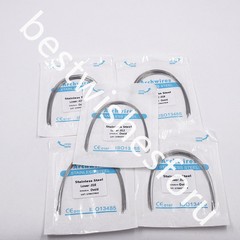 100x 10 Bag Dental Ovoid Stainless Steel Round Arch Wire 012-020 Upper Lower Opt