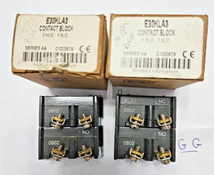 Cutler-Hammer E30KLA3 Contact Block 1 N.O. 1 N.C. Series A4 Lot of 2