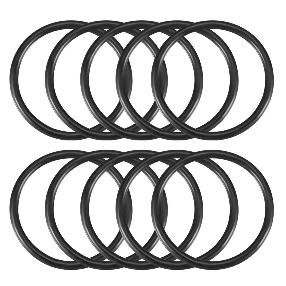 10 x 41mm External Dia. 3mm Thickness Oil Seal O Rings Gaskets Black