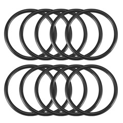 10 x 41mm External Dia. 3mm Thickness Oil Seal O Rings Gaskets Black
