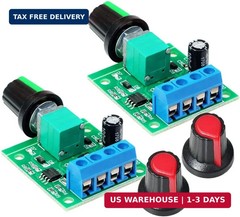 2PCS PWM DC Motor Speed Controller 1.8V 3V 5V 6V 12V 2A 1803BK Adjustable Switch