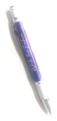 10 Executive Misprint Metal Click Pens ARUBA INFINITY ♾️Hub Pen Lot WHITE PURPLE