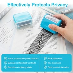 Identity ID Theft Protection Roller Stamp Guard Privacy Confidential Data Secure