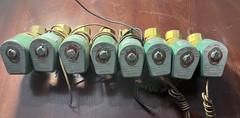 Lot of 2 each Asco 8222847 120V Steam Service Solenoid Valve (Box 26-047)