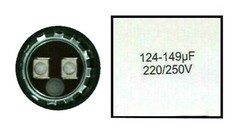 124-149 uF MFD 220-250V 250 Vac High Quality Motor Start Capacitor Round HVAC