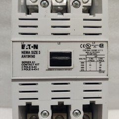 EATON AN19KN0A5E100 SIZE 3 SOLID STATE OVERLOAD STARTER 50-60HZ COIL 110V / 120V
