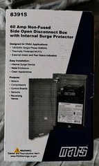 Mars 83915 Non-Fused Disconnect with Surge Protector 60A – 240V Open