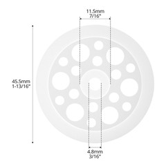 500 Pcs Plastic Washers, 45Mm Load Spreading Washers Insulation Supports for Fix