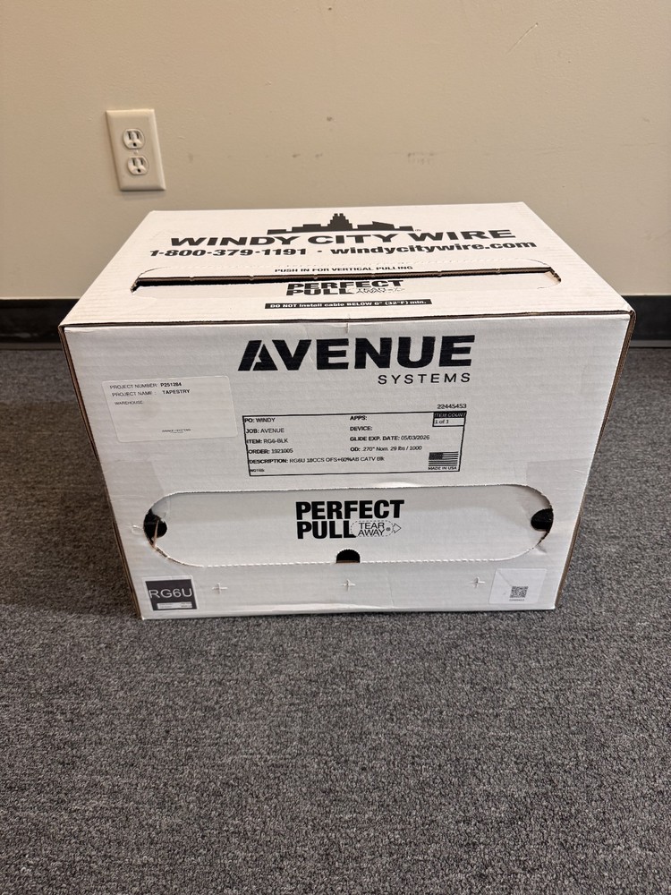 Windy City Wire RG6U – Full box of 1000′