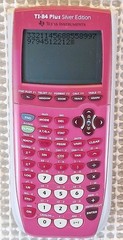 Texas Instruments TI-84 Plus Silver Edition Graphing Calculator Pink Handheld