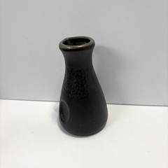 ACOPA Sake Bottle 8.5oz Black Matte Textured Stoneware HeikaCollection Lot of 8