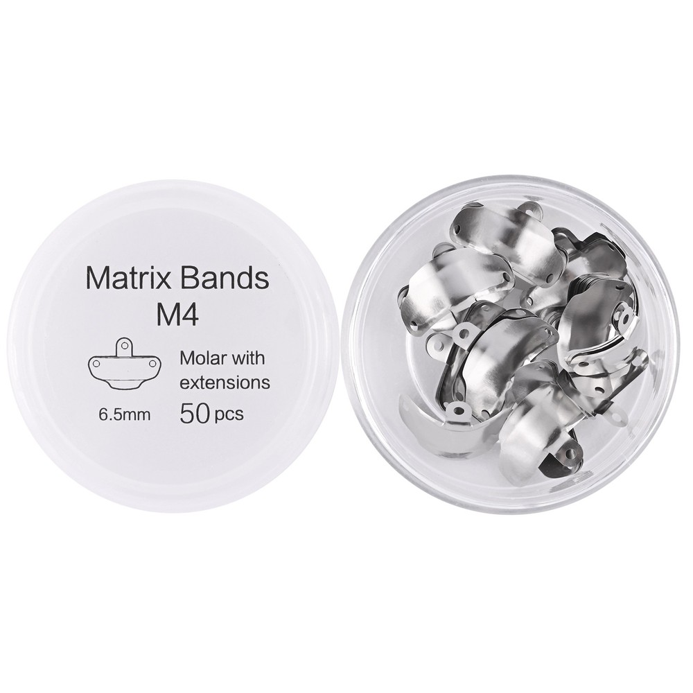 50pcs Dental Sectional Contoured Metal Matrices Refill Matrix Bands Sectional