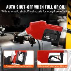 110V Electric Diesel Oil Fuel Transfer Pump w/ Meter with 13′ Hose & Nozzle Kit