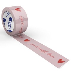 Handwritten Heart Decorative Tape – 1.88″ x 110 Yards, Water-Resistant & Strong!