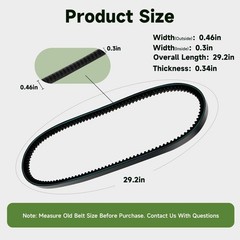 Drive Belt 4L Tooth Tiller V-Belt Compatible with Earthquake 99cc Engine Cult…