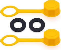 Durable 2-Piece Yellow Gas Can Vent Caps – Effortless Replacement Solution